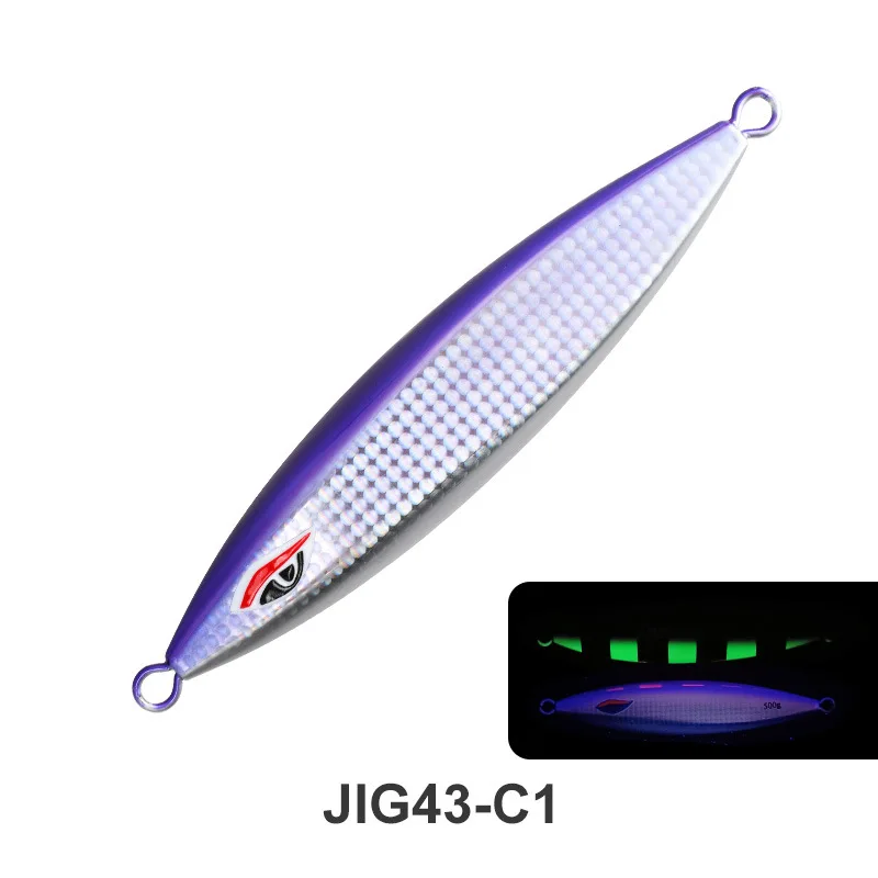 Raptor Phantom Series Slow-shake Iron Plate Deep-sea Boat Fishing Metal Jig ABS Pencil Lure - view 6