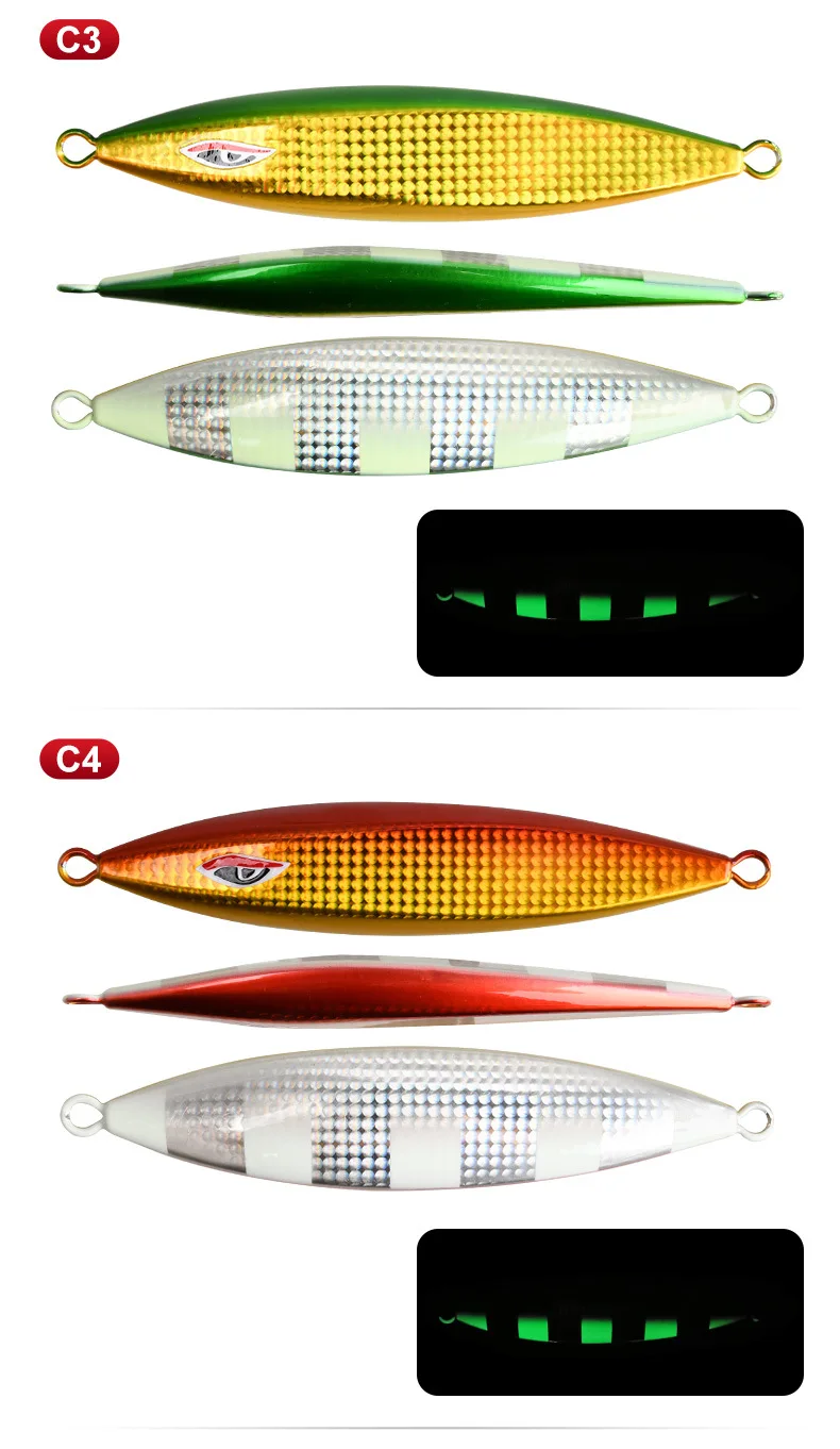 Raptor Phantom Series Slow-shake Iron Plate Deep-sea Boat Fishing Metal Jig ABS Pencil Lure - view 13