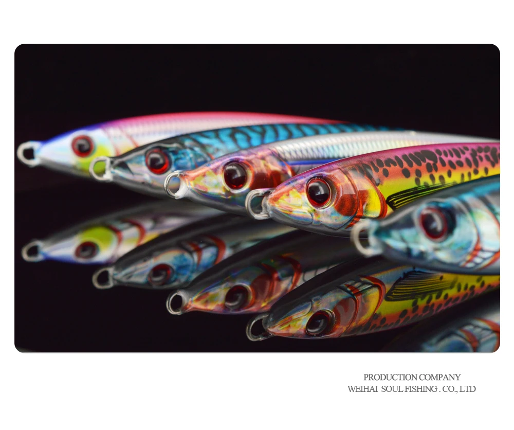 30g40g 3D Printed Fishing Lure Saltwater Vertical Jig Fast Quick ABS Pencil Lure - view 16