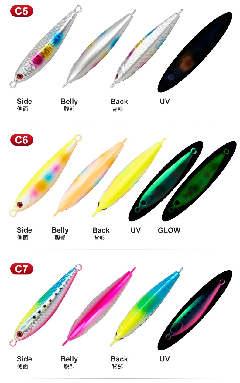 Cheery New Fishing Lures Metal Jigs 60g 80g 100g Slow Pitch ABS Pencil Lure - view 9