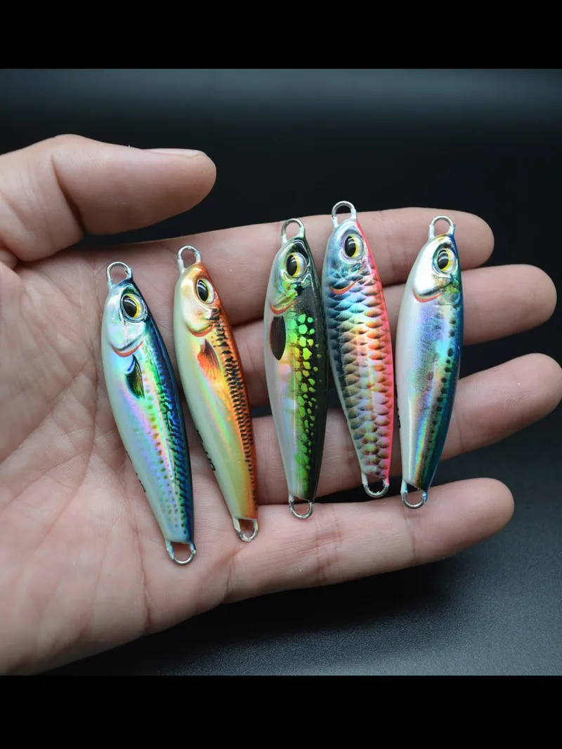 20g30g40g 3D Printed Small Tarpon Fishing Metal Jigs Little Slow ABS Pencil Lure - view 3