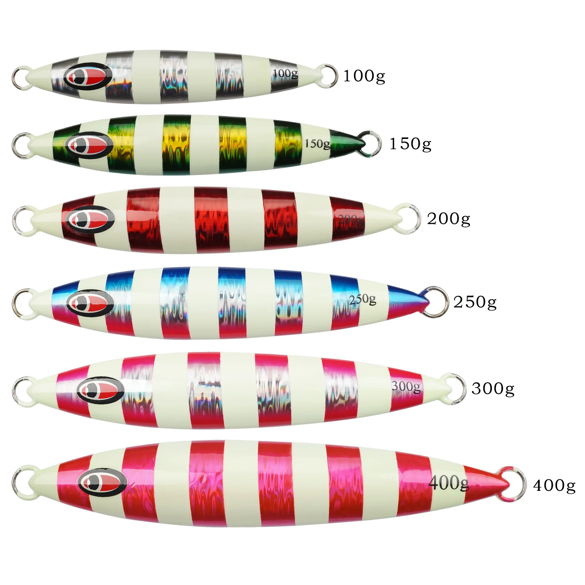 Metal Jigging 100g 150g 200g 250g 300g 400g Lead Fish Sinker Jig