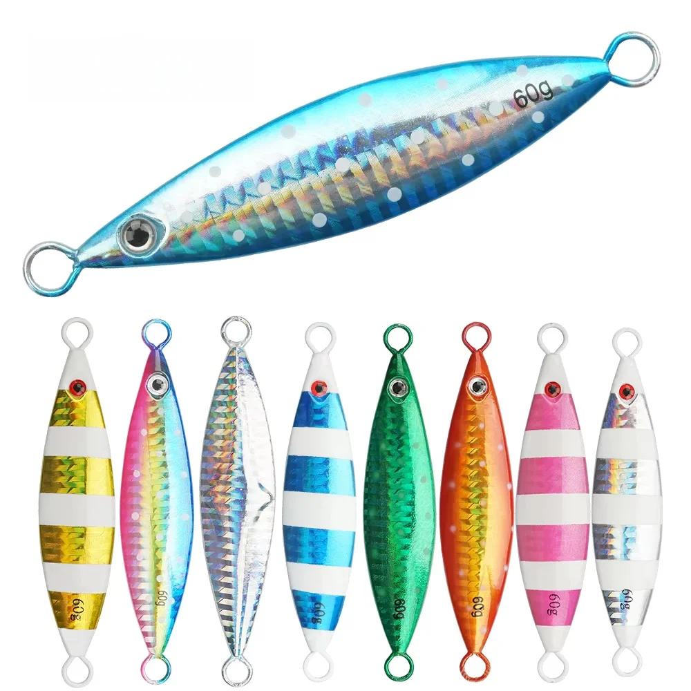 Metal Jigging 20g 30g 40g 60g 80g 100g 120g 150g 200g Lead Fish