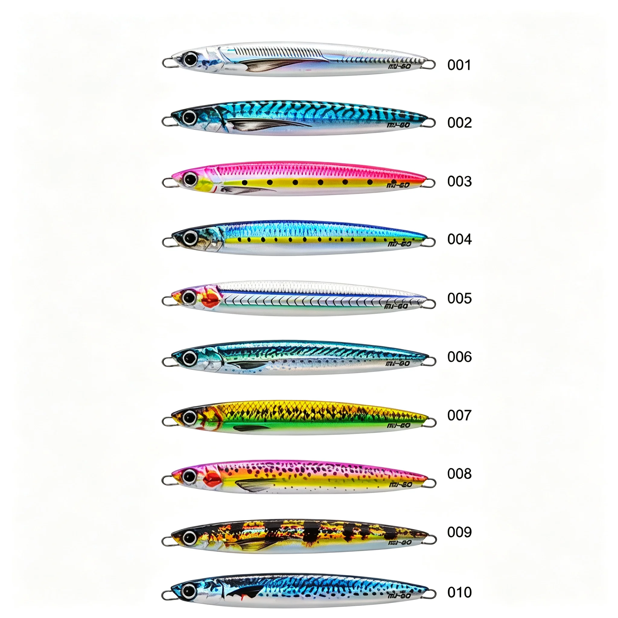 CHEERY 40g-100g Speed Jig Fishing Lure 3D Printed Realistic Metal ABS Pencil Lure - view 9