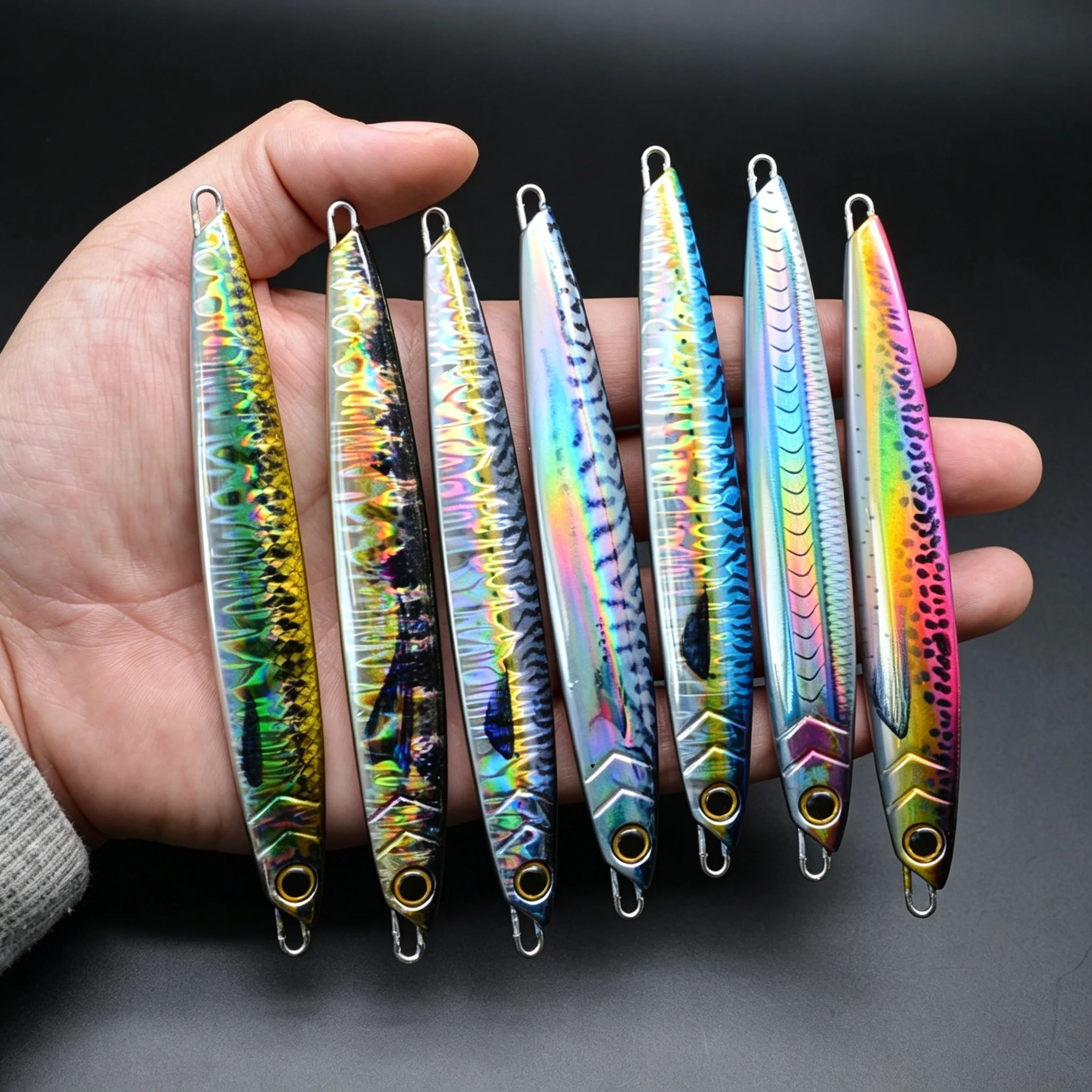 CHEERY 40g-100g Speed Jig Fishing Lure 3D Printed Realistic Metal ABS Pencil Lure - view 12