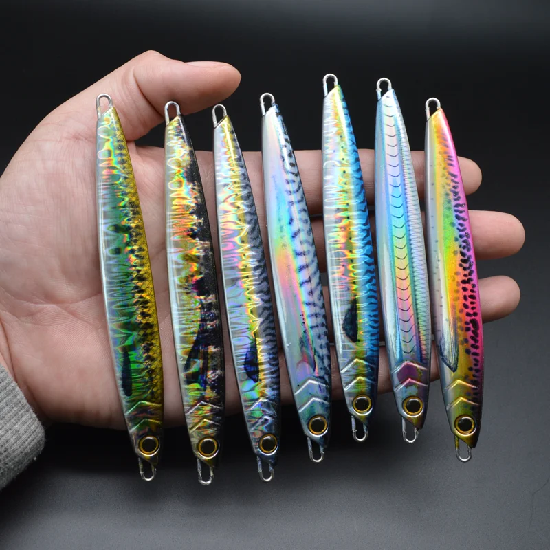 CHEERY 40g-100g Speed Jig Fishing Lure 3D Printed Realistic Metal ABS Pencil Lure - view 7