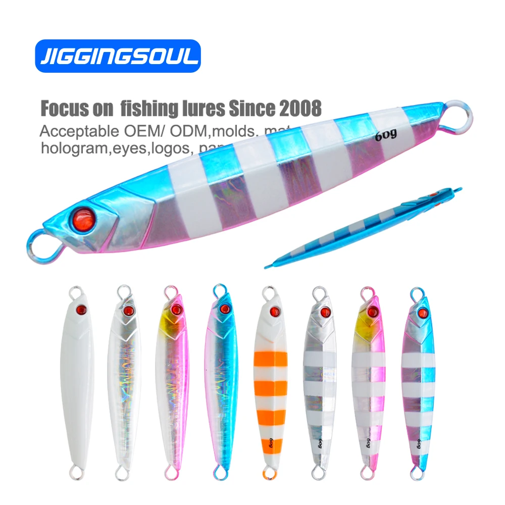 Saltwater Casting Jigs Lures 30g 40g 60g 80g Glow Jigging Pesca ABS Pencil Lure - detail 6