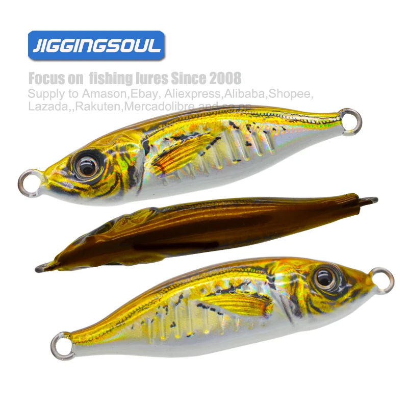 10g15g20g30g40g60g80g100g 3D Printed Fishing Jigs Little Slow Jig ABS Pencil Lure - view 7