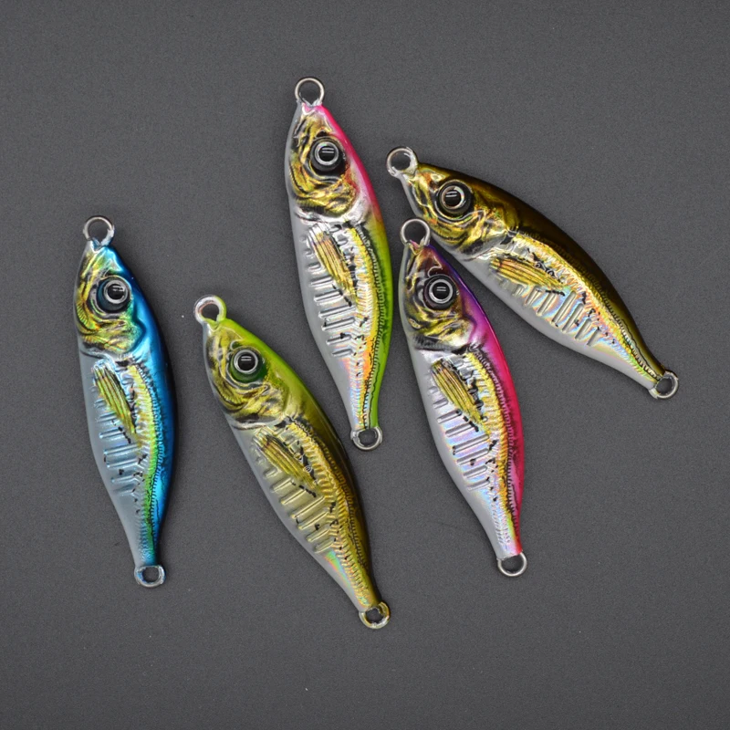 10g15g20g30g40g60g80g100g 3D Printed Fishing Jigs Little Slow Jig ABS Pencil Lure - view 10
