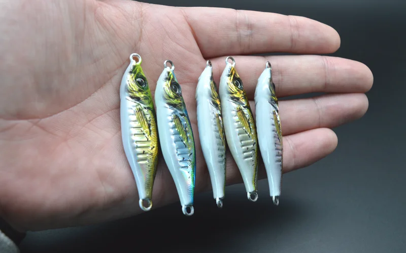 10g15g20g30g40g60g80g100g 3D Printed Fishing Jigs Little Slow Jig ABS Pencil Lure - detail 2
