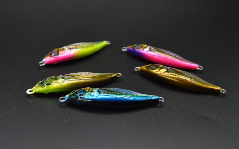10g15g20g30g40g60g80g100g 3D Printed Fishing Jigs Little Slow Jig ABS Pencil Lure - detail 3