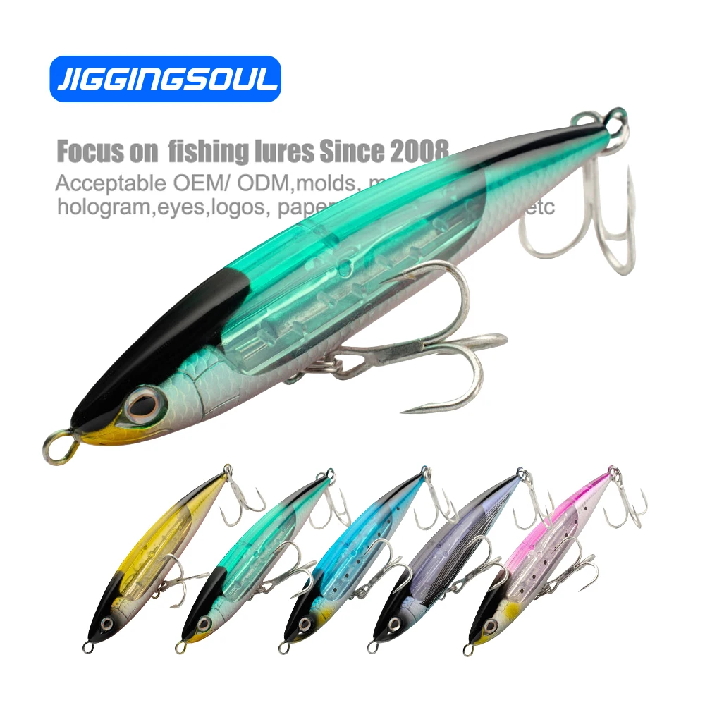 15cm 70g Top Water Fish Baits Walk the Dog Fishing Lure Spook for ABS Pencil Lure - view 5