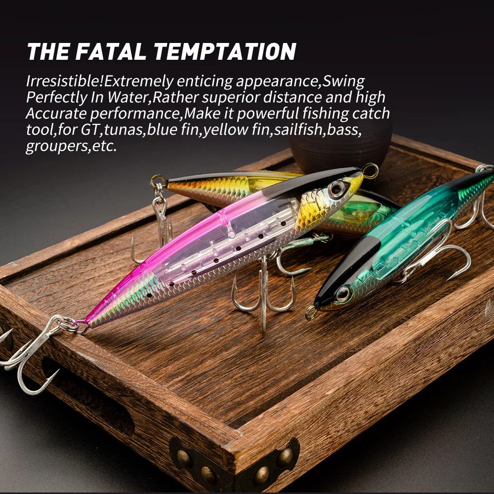 15cm 70g Top Water Fish Baits Walk the Dog Fishing Lure Spook for ABS Pencil Lure - view 9
