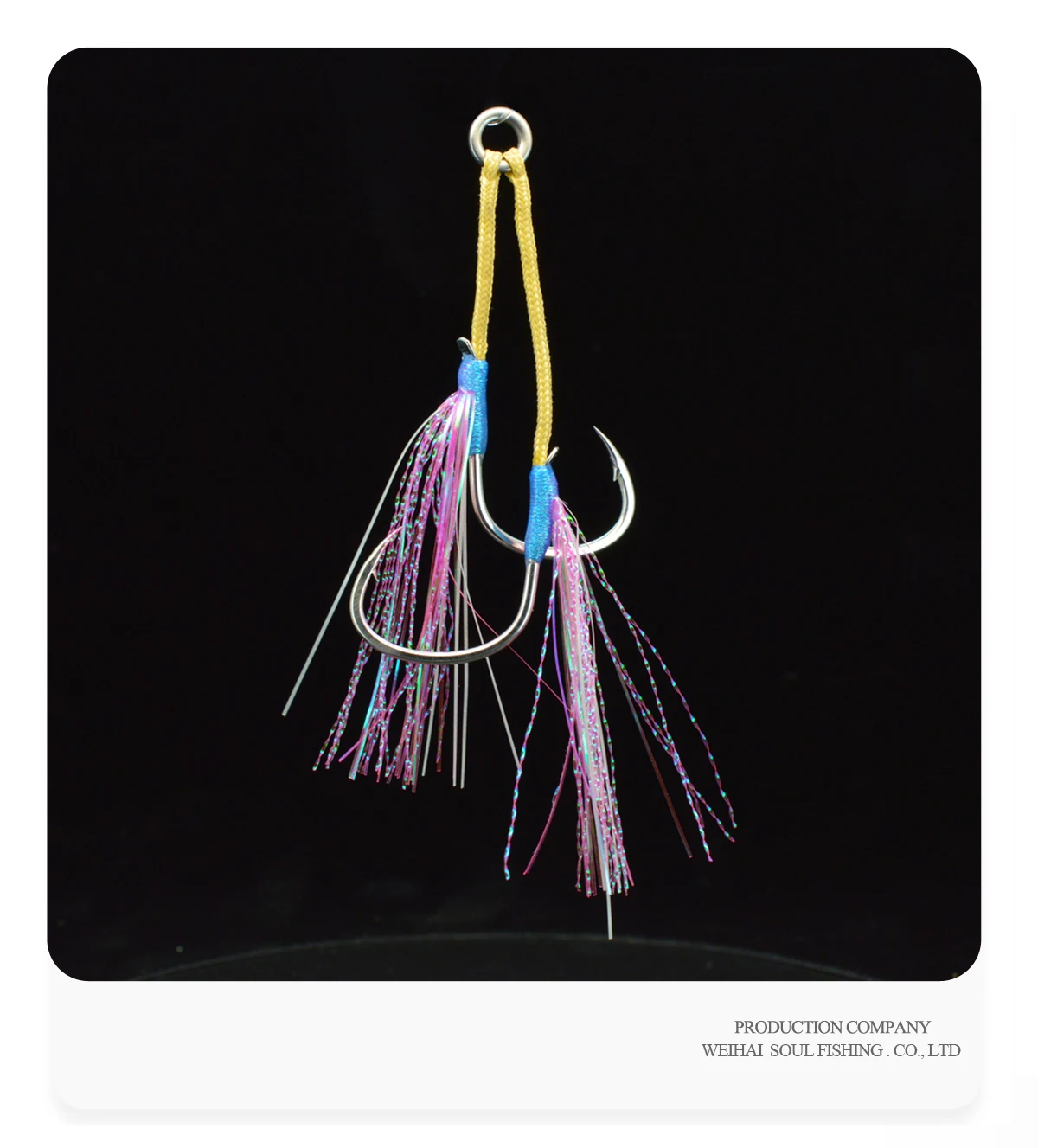 AIH03-Double Assist Jigging Hooks, high Quality Carbon Steel Sea ABS Pencil Lure - view 14