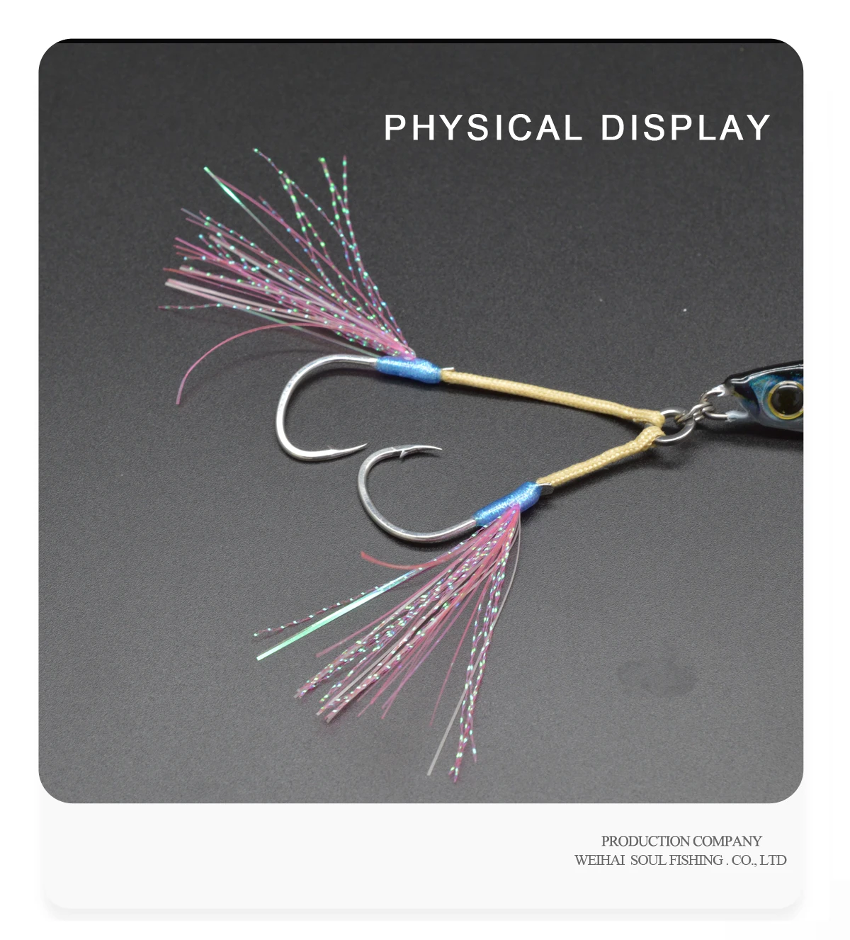 AIH03-Double Assist Jigging Hooks, high Quality Carbon Steel Sea ABS Pencil Lure - view 17