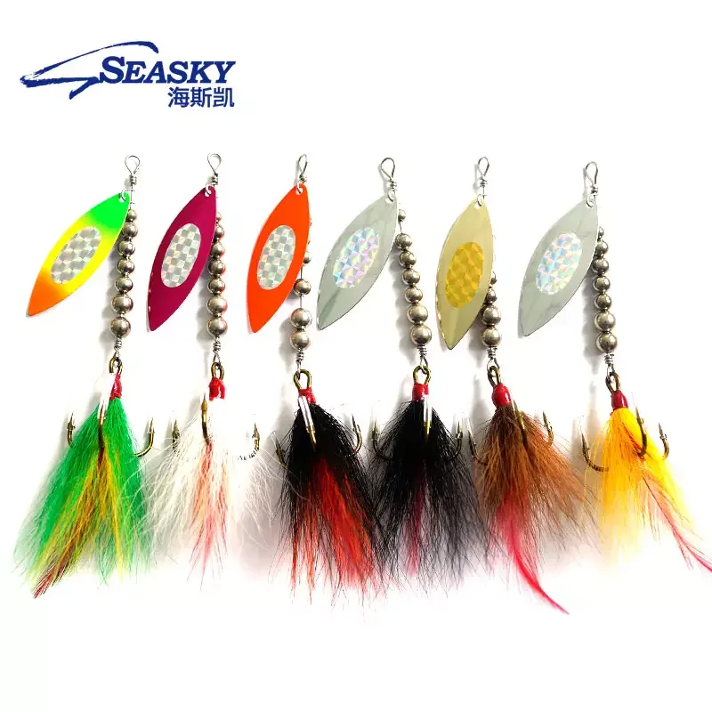 21g Willow Blades Metal Lure Top Freshwater Rotating Bass Trout ABS Pencil Lure - view 5
