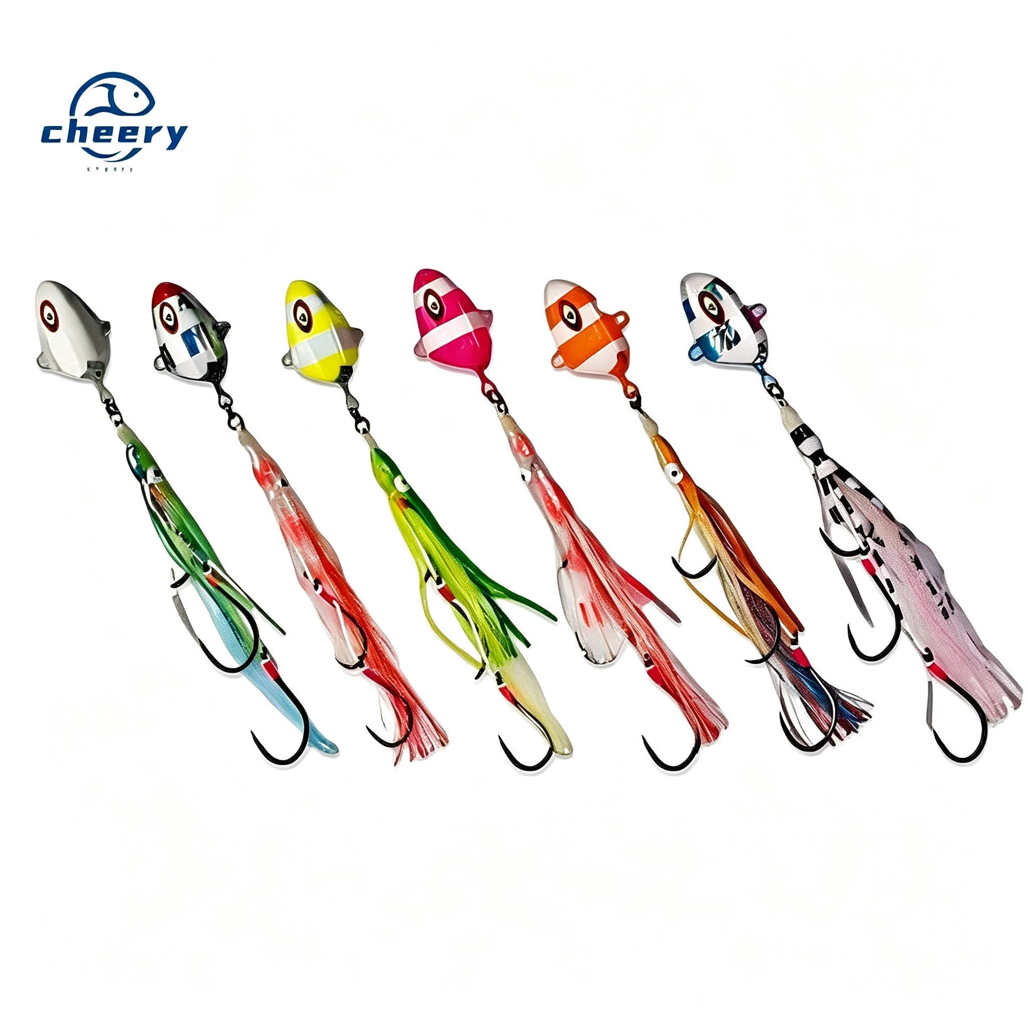 CHEERY 100g 150g 200g 250g 300g Saltwater Fishing Metal Jigging
