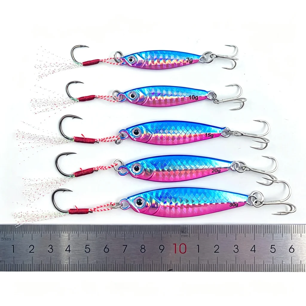 Cheery Micro Jig Lures 7g 10g 15g 20g 30g Fishing Metal Lure with ABS Pencil Lure - view 16