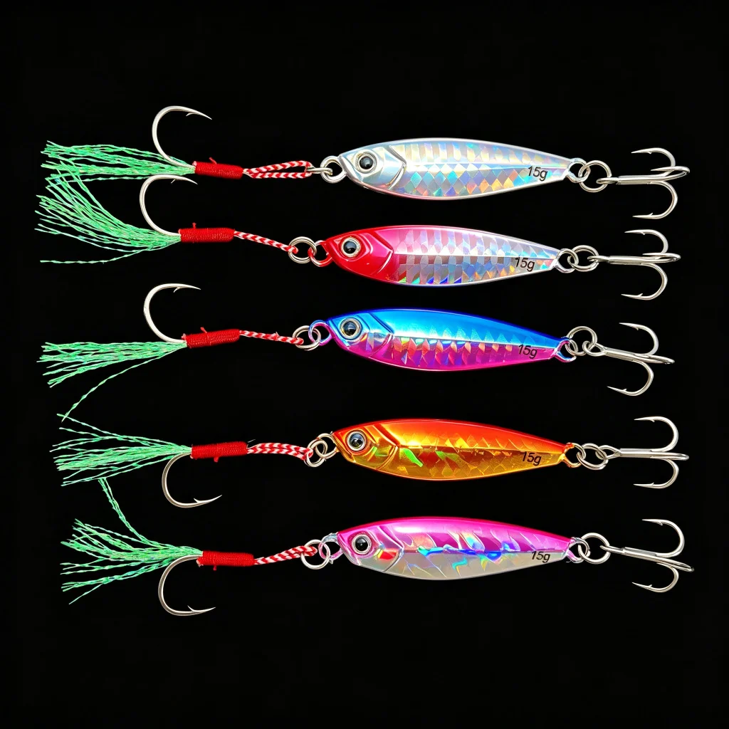 Cheery Micro Jig Lures 7g 10g 15g 20g 30g Fishing Metal Lure with ABS Pencil Lure - view 3