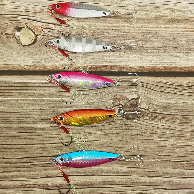 Cheery Micro Jig Lures 7g 10g 15g 20g 30g Fishing Metal Lure with ABS Pencil Lure - view 8