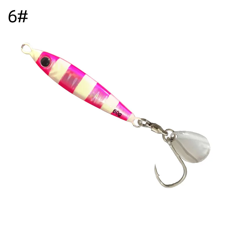 60g Glow Metal Fast Jig Lure Saltwater Fishing Lures Luminous ABS Pencil Lure - view 2