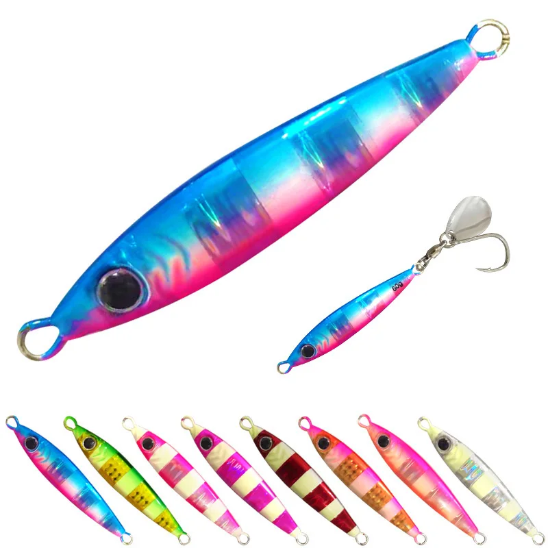 60g Glow Metal Fast Jig Lure Saltwater Fishing Lures Luminous ABS Pencil Lure - view 10