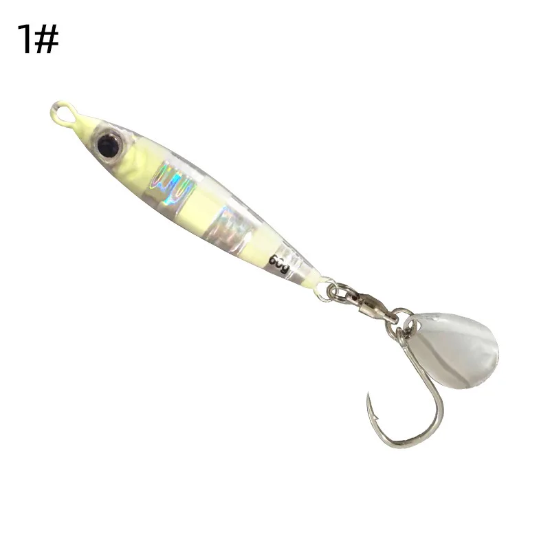 60g Glow Metal Fast Jig Lure Saltwater Fishing Lures Luminous ABS Pencil Lure - view 13
