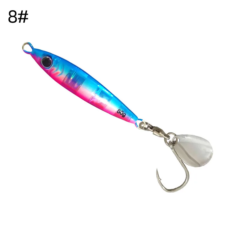 60g Glow Metal Fast Jig Lure Saltwater Fishing Lures Luminous ABS Pencil Lure - view 14