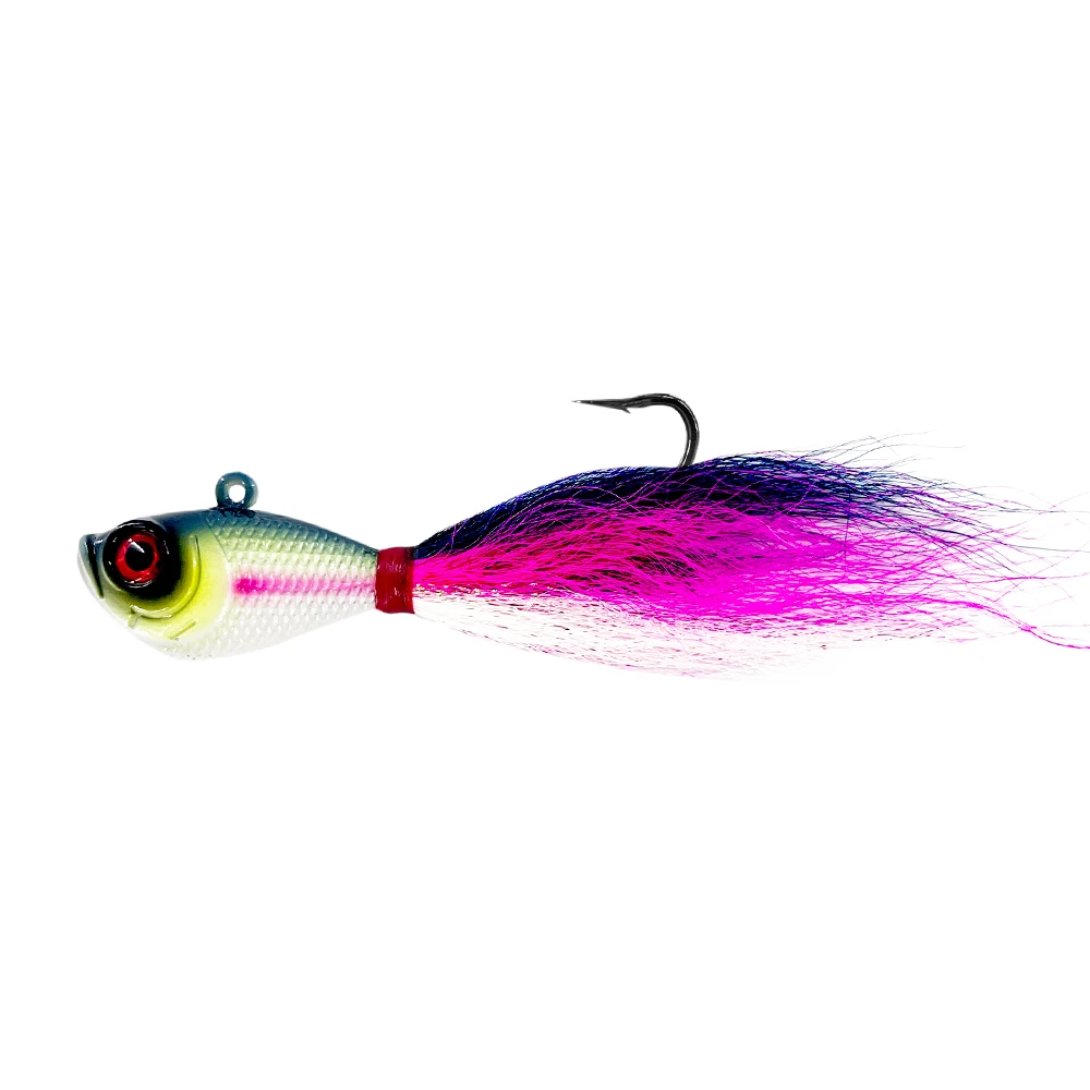 168g 6oz Heavy Metal Lure Jig Lead Head Real Feather Saltwater ABS Pencil Lure - view 3