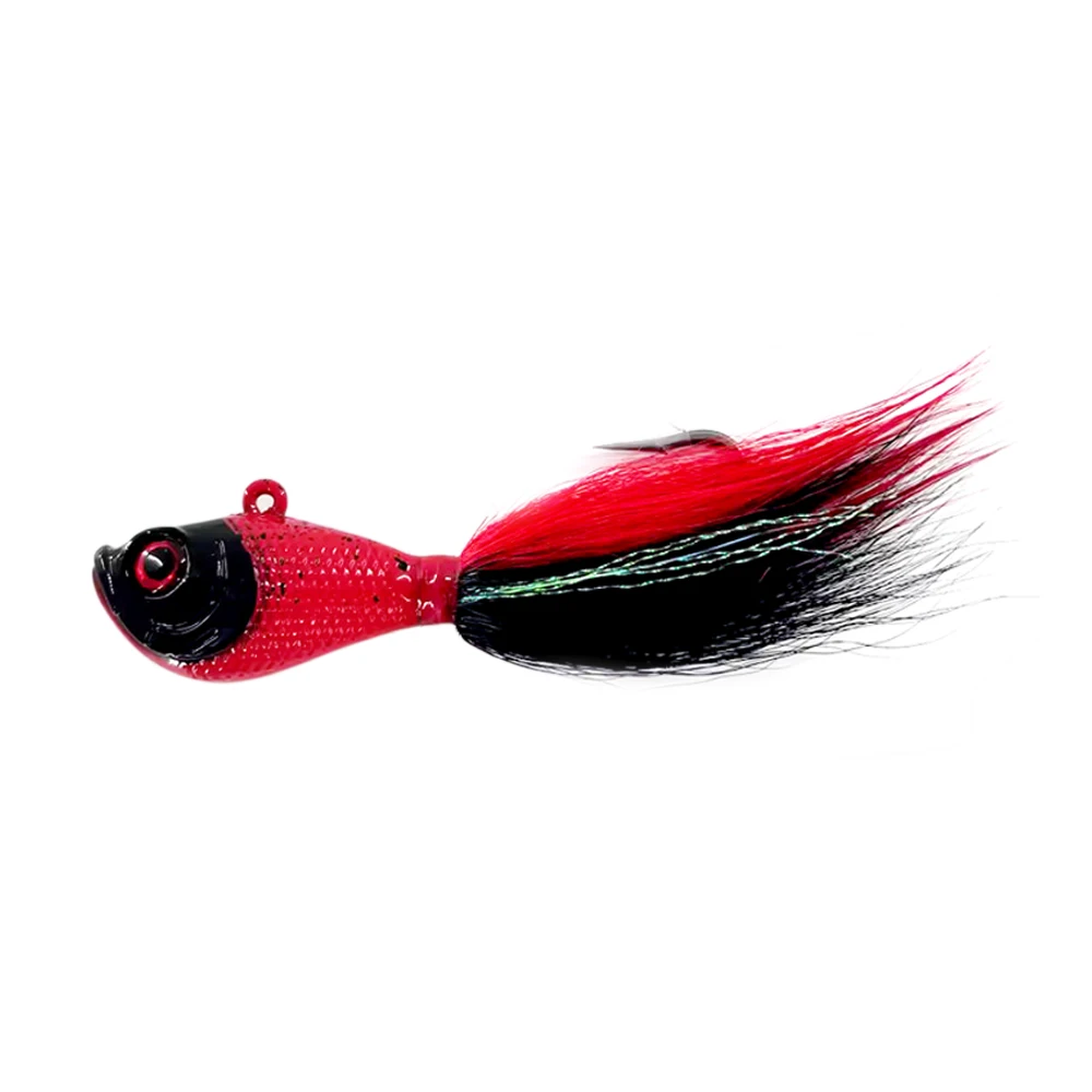 168g 6oz Heavy Metal Lure Jig Lead Head Real Feather Saltwater ABS Pencil Lure - view 5