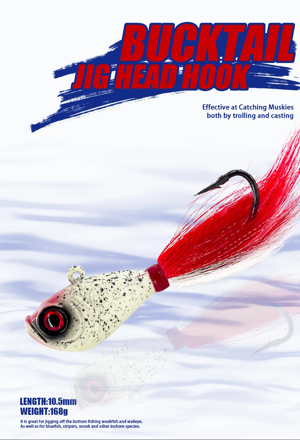 168g 6oz Heavy Metal Lure Jig Lead Head Real Feather Saltwater ABS Pencil Lure - view 8