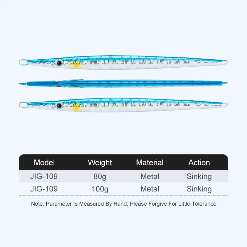 80g 100g 5 Colors Lead Fish Hard Metal Fishing Bait Pesca Fast ABS Pencil Lure - view 3
