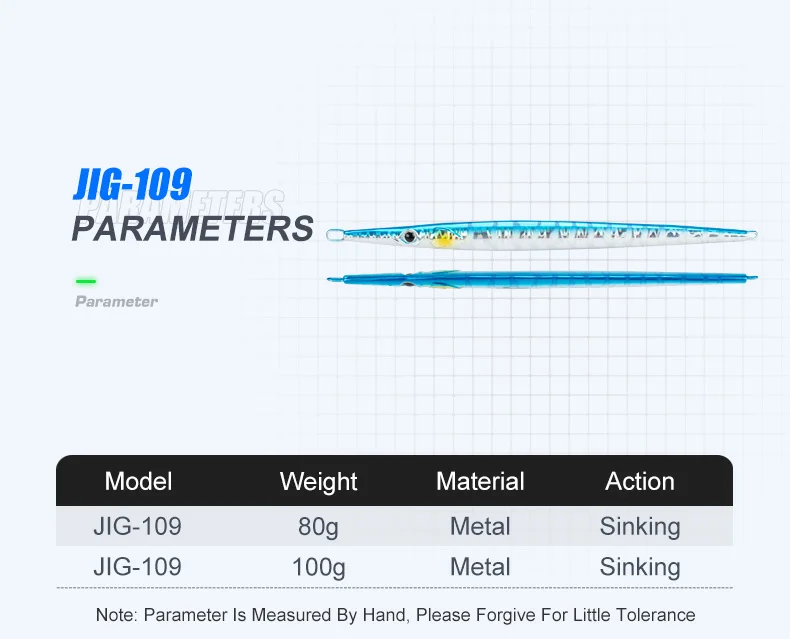 80g 100g 5 Colors Lead Fish Hard Metal Fishing Bait Pesca Fast ABS Pencil Lure - view 10