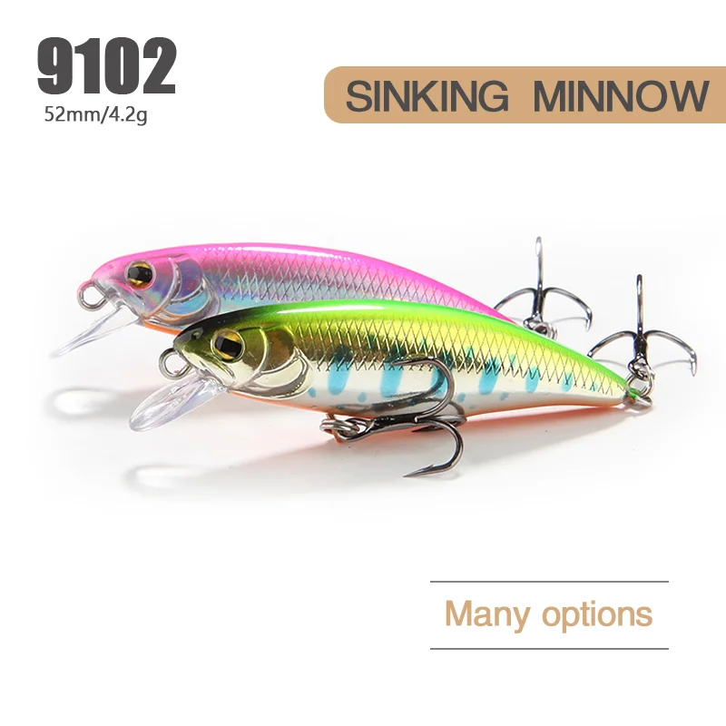 Japan Lure Minnow Crankbait 52mm 4.5g Isca Artificial Wobbler ABS Pencil Lure - view 8