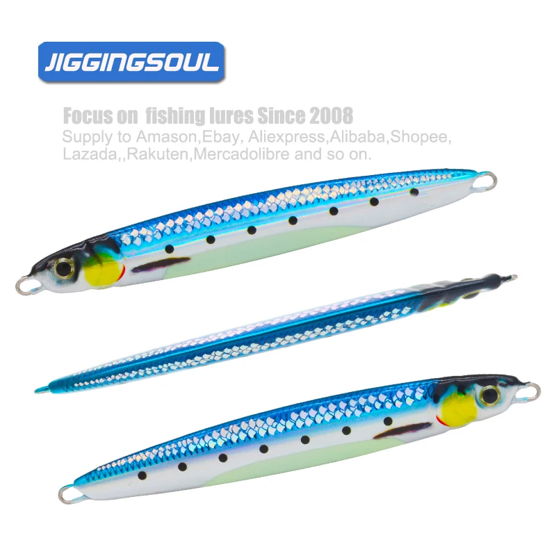 60g 3D Printed Mackerel Needle Speed Scale Saltwater Jigging Lure ABS Pencil Lure - view 8
