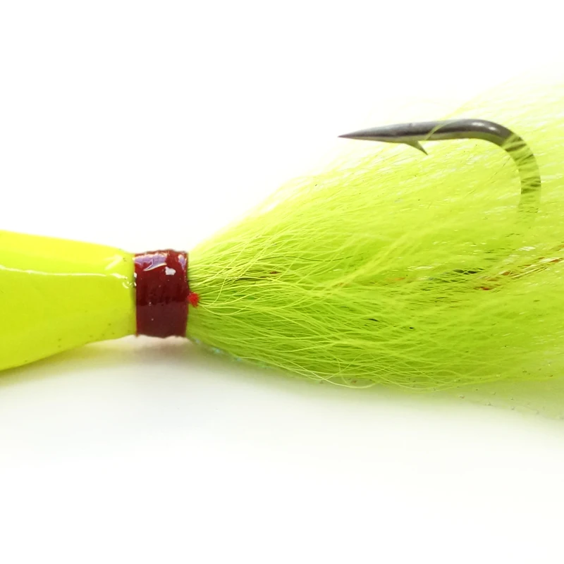 Cheery Hot Sale 10g 3/8oz Holographic Bucktail Jig Kit Blackfish ABS Pencil Lure - view 9