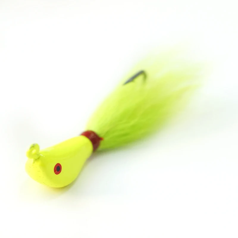 Cheery Hot Sale 10g 3/8oz Holographic Bucktail Jig Kit Blackfish ABS Pencil Lure - view 13