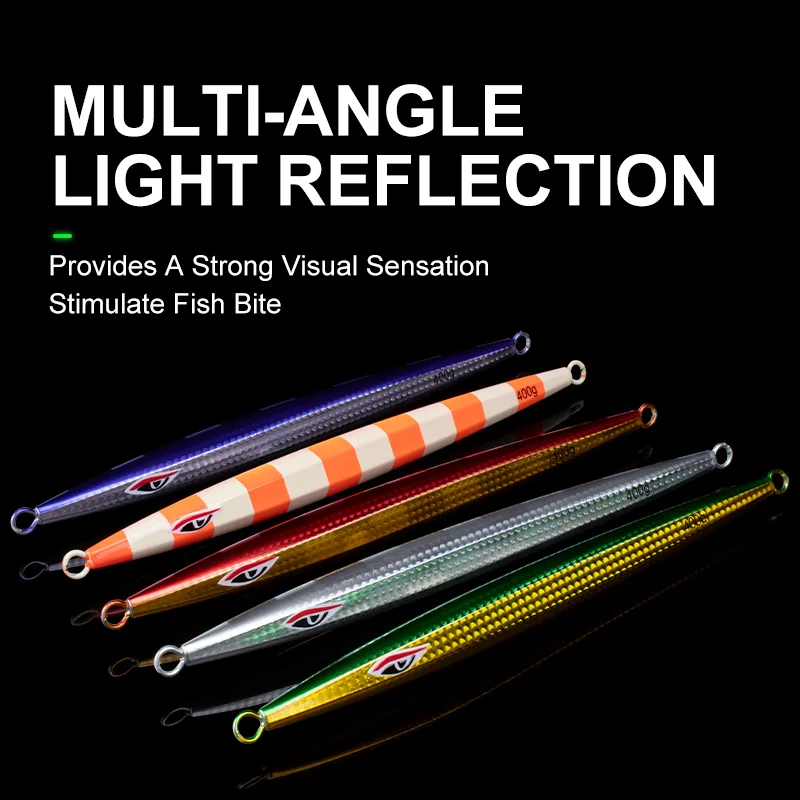 J115 400g 500g Metal Jig Lure Speed Slow Jigging UV Glow ABS Pencil Lure - view 5