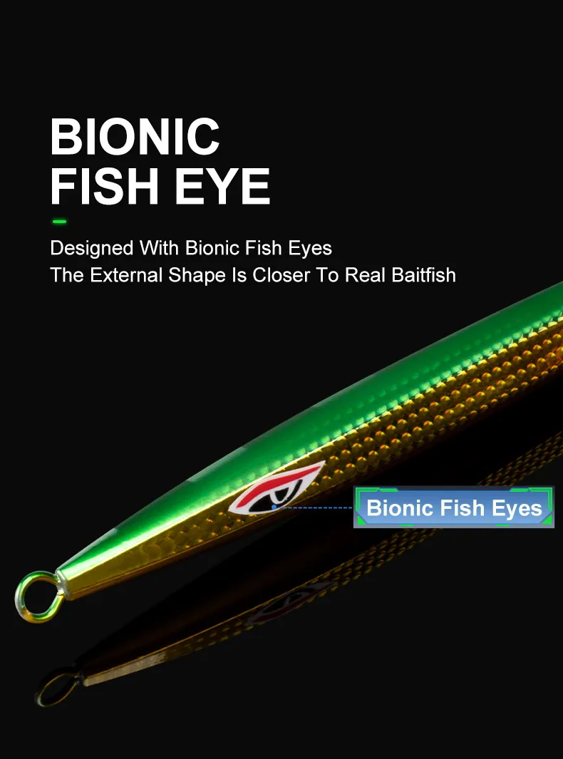 J115 400g 500g Metal Jig Lure Speed Slow Jigging UV Glow ABS Pencil Lure - view 13