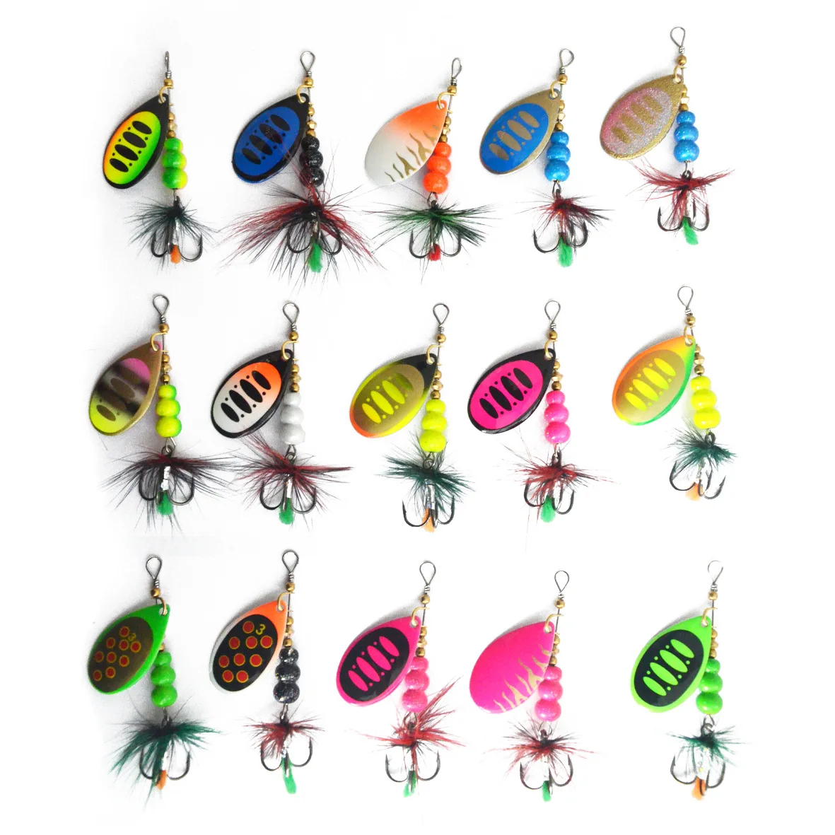 CHEERY Fishing Lures Kit Set Spinnerbait for Bass Trout Walleye ABS Pencil Lure - view 3