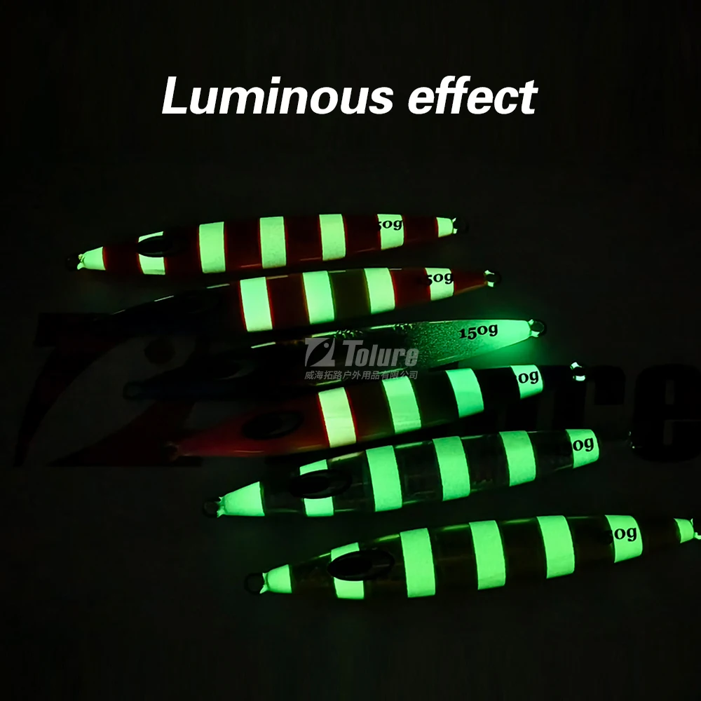 Hot Sale New Design 150g 200g 250g Luminous Bright Colors Metal Metal Jig ABS Pencil Lure - view 2