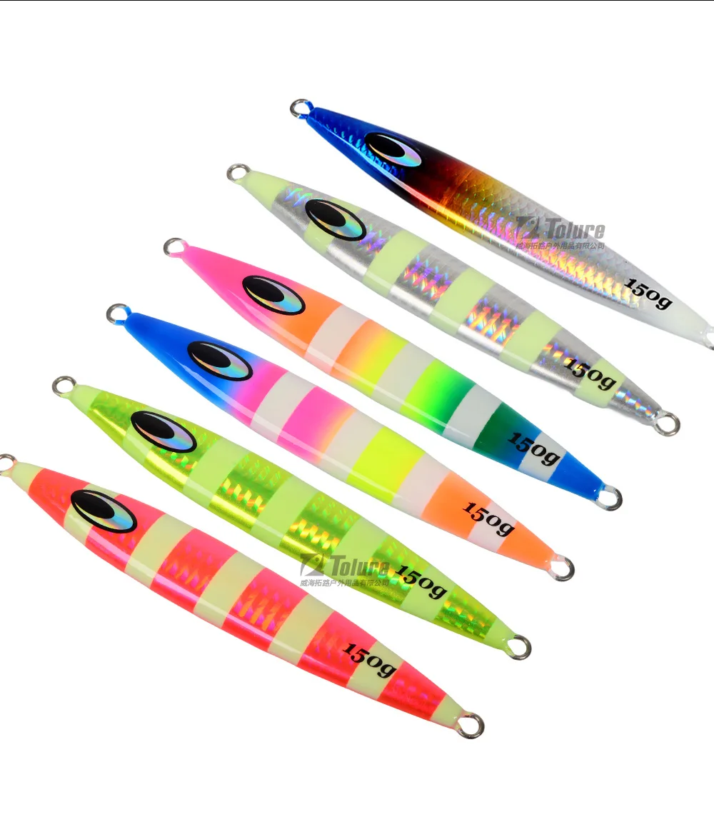 Hot Sale New Design 150g 200g 250g Luminous Bright Colors Metal Metal Jig ABS Pencil Lure - view 11