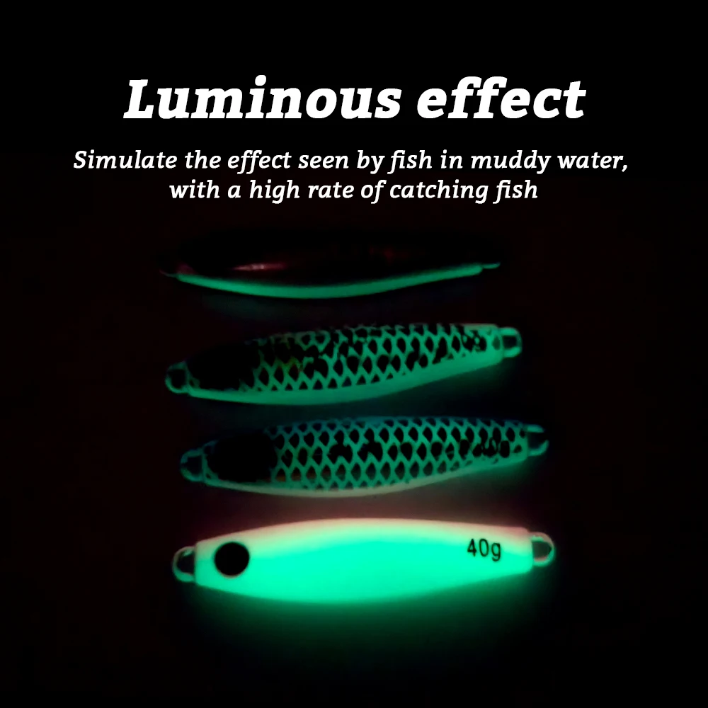 New Sinking Metal Jig 30g 40g 60g 80g 100g Slow Pitch Jigging ABS Pencil Lure - view 1