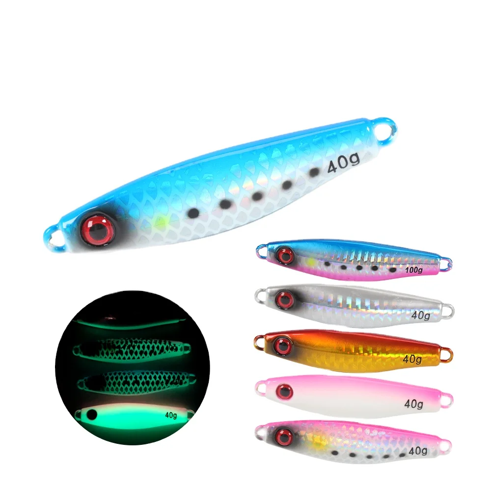 New Sinking Metal Jig 30g 40g 60g 80g 100g Slow Pitch Jigging ABS Pencil Lure - view 4