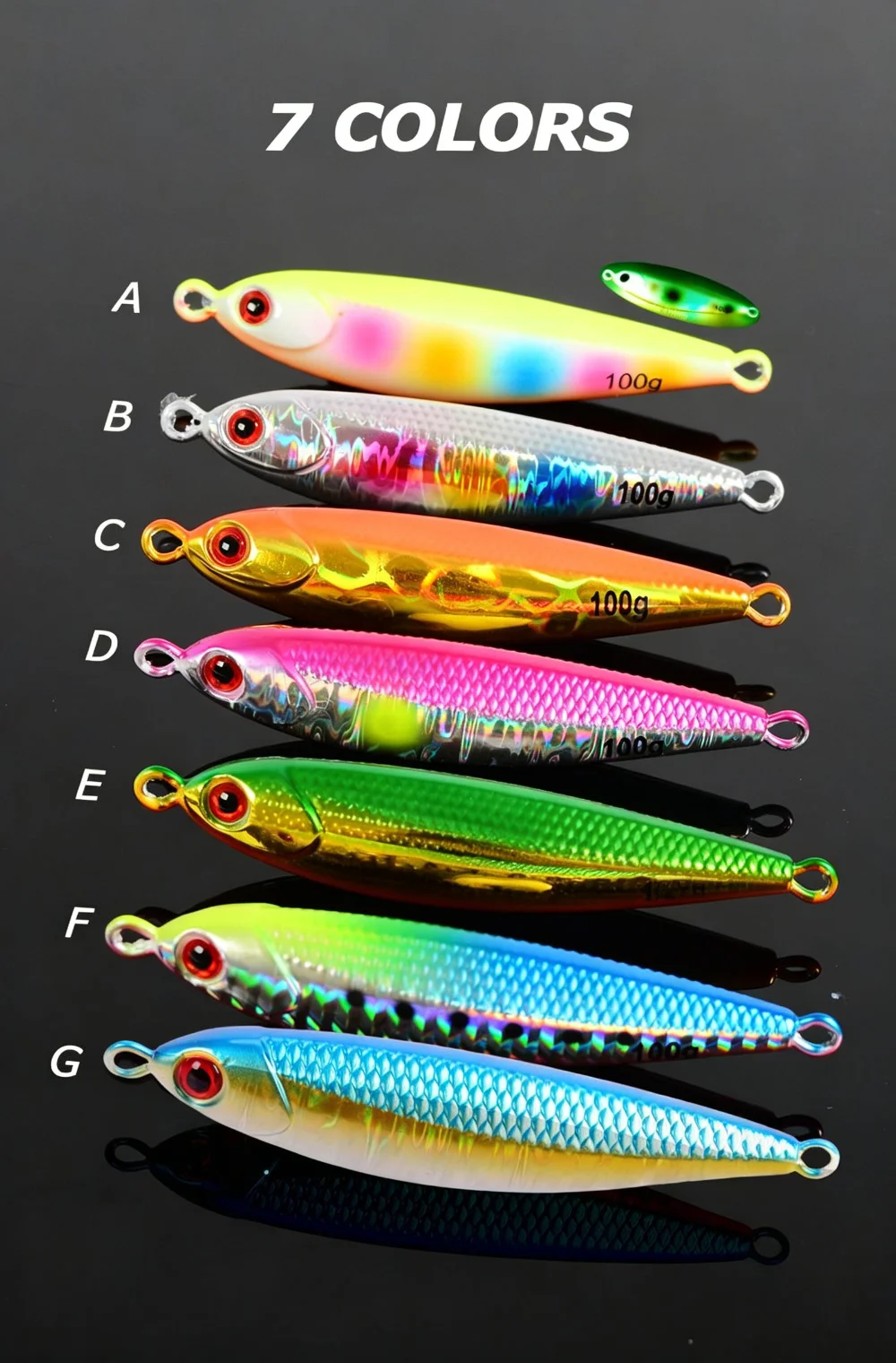 Cheery 60g 80g 100g Metal Jig Lure Lead Slow Artificial Hard ABS Pencil Lure - view 4