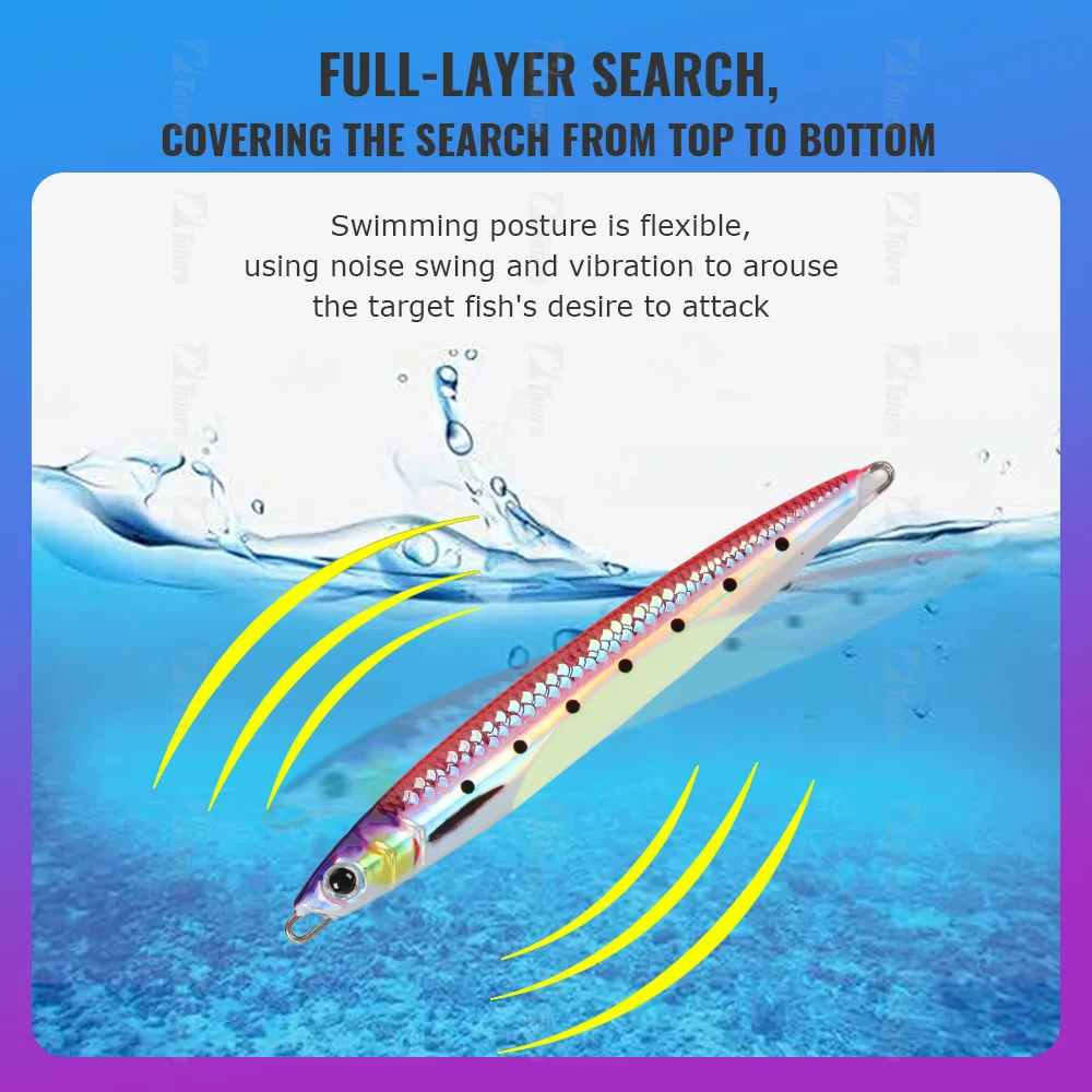 3D Printing 40G 60G 80G 100G 120 150G 200G Fast Sinking Jigging ABS Pencil Lure - view 2