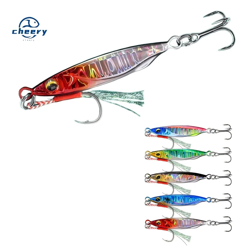 CHEERY Colorful 7g 10g 15g 20g 25g New Design Hard Sinking Sea Metal Jig