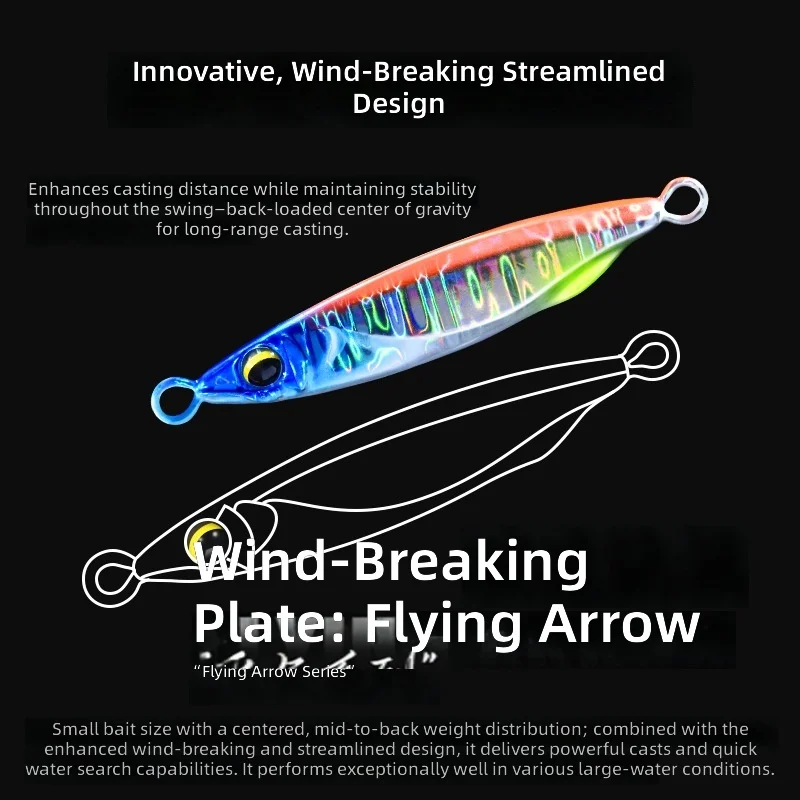 CHEERY Colorful 7g 10g 15g 20g 25g New Design Hard Sinking Sea Metal Jig ABS Pencil Lure - view 6