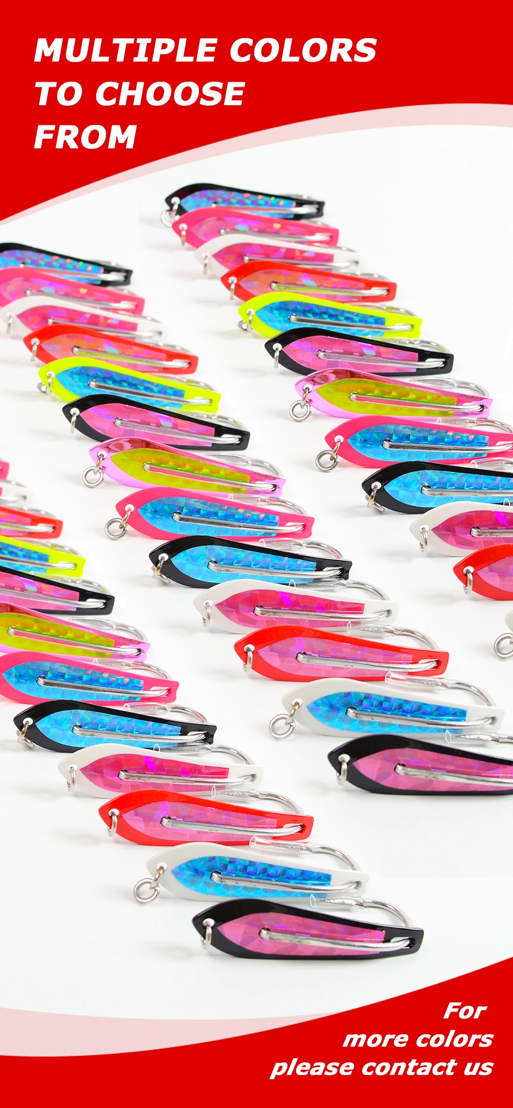 Single Double Hooks 16g 22g 26g 43g 63g Metal Baits Fishing Lure ABS Pencil Lure - view 8
