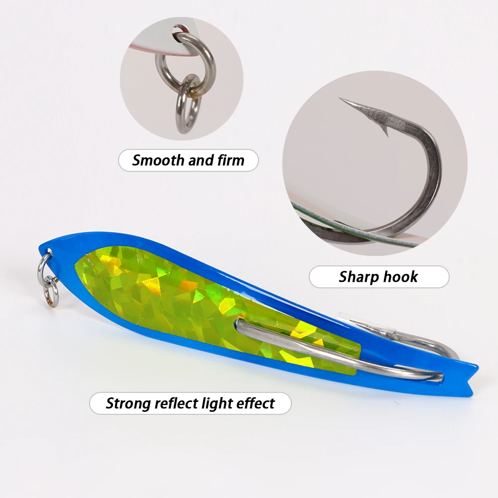 Big Game Fishing Bait OEM Trout Spoon Single Hook Stainless Steel ABS Pencil Lure - view 1